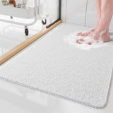 Quick-Drain Duschmatta | Halkfri Loofah Textur | 24x16" | Säker för Barn & Äldre Carvallo