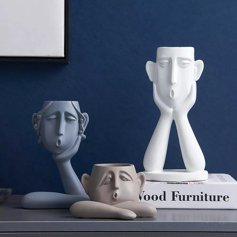 Känslomässiga uttryck Planter Sculpture Trio MILA Sverige