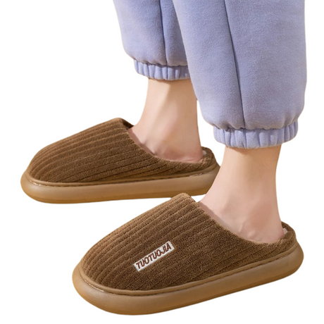 Memory Foam Fluffiga tofflor av plysch Bellasverige