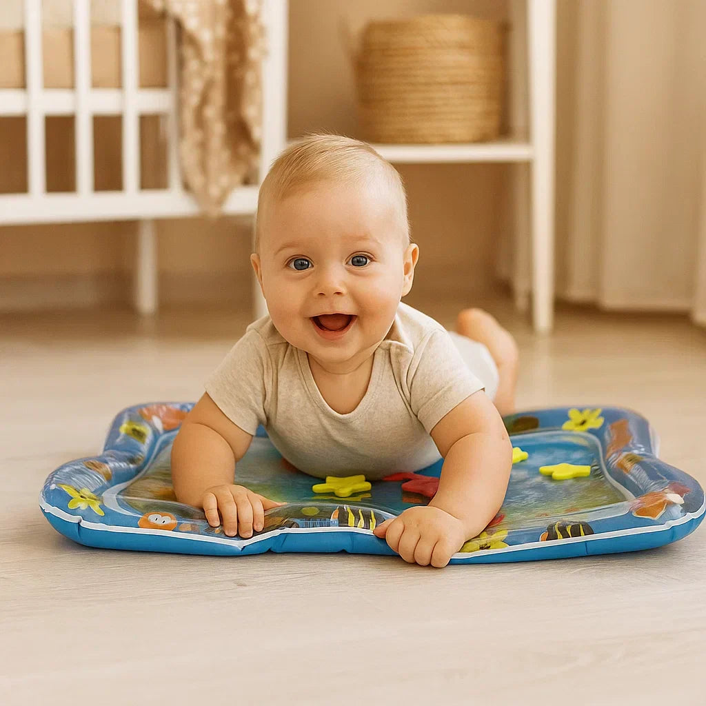 Baby Tummy Time Vattenmatta med Havsleksaker Carvallo
