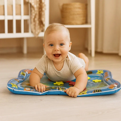 Baby Tummy Time Vattenmatta med Havsleksaker Carvallo
