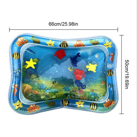 Baby Tummy Time Vattenmatta med Havsleksaker Carvallo