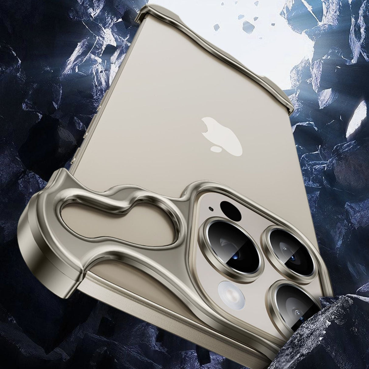 iPhone Fodral Klar Minimalistisk Metallkant Design Carvallo
