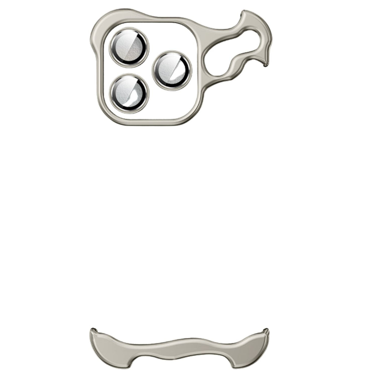 iPhone Fodral Klar Minimalistisk Metallkant Design Carvallo