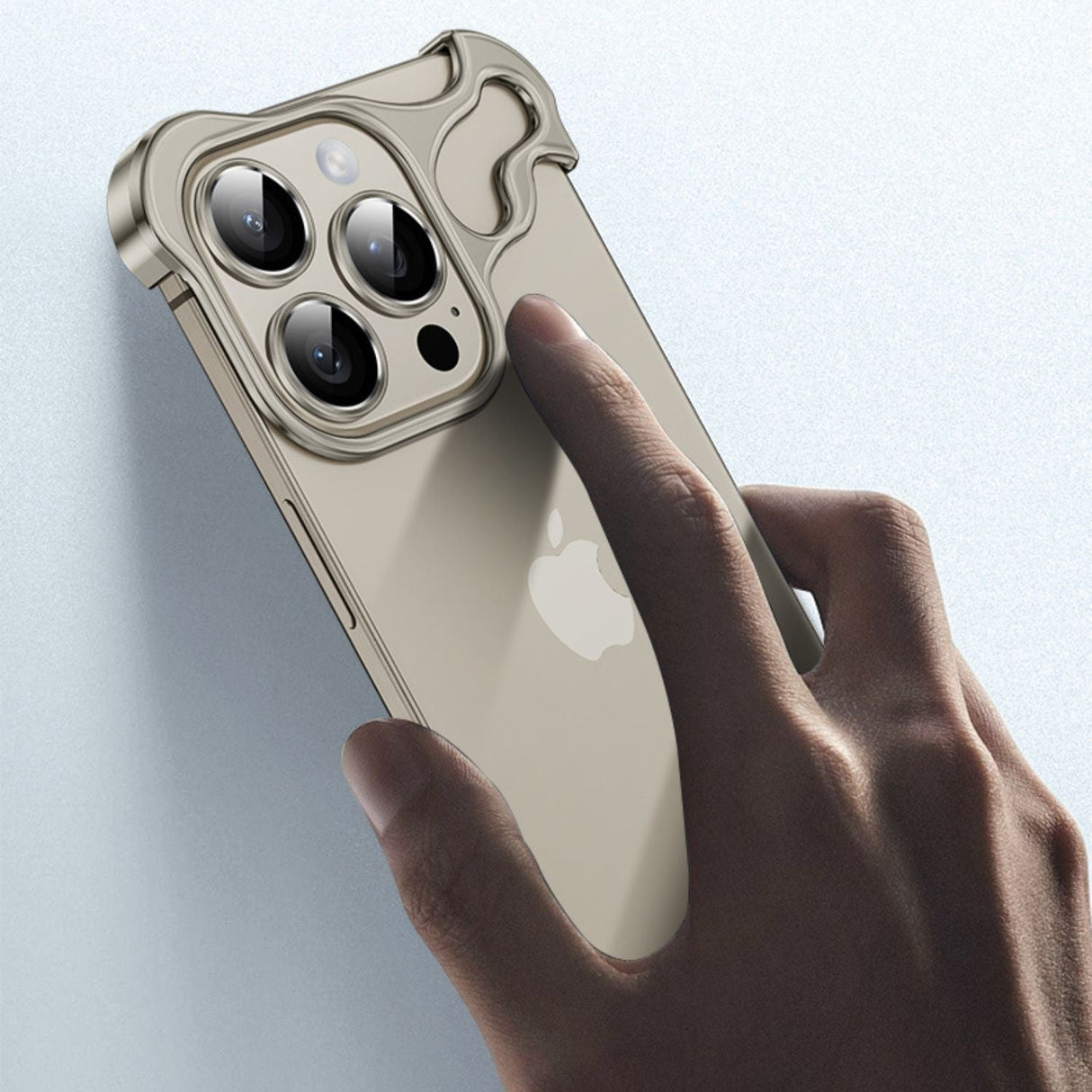 iPhone Fodral Klar Minimalistisk Metallkant Design Carvallo