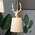 3-ljus Renhorn Design LED Klassisk Kandelaber Hängande Lampa Carvallo