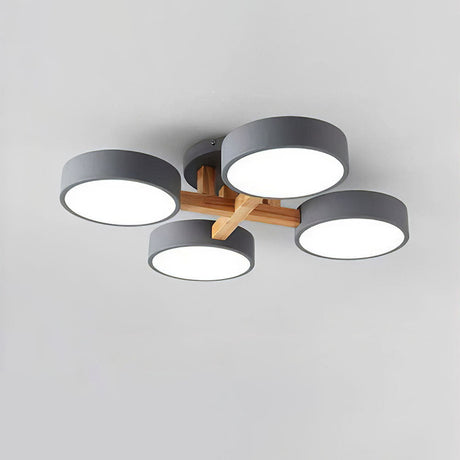 LED Taklampa med Modern Design i Trä Carvallo