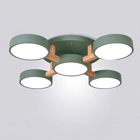 LED Taklampa med Modern Design i Trä Carvallo