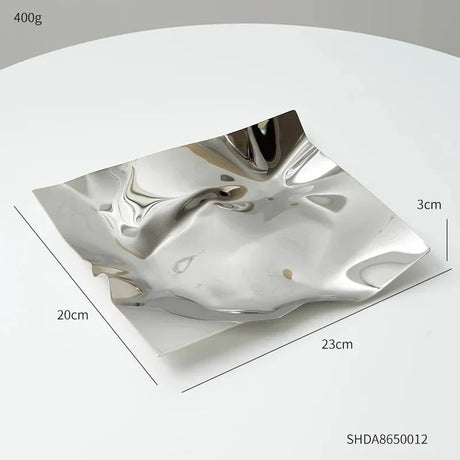 Carvallo – Modern Rostfritt Stål Förvaringsbricka med Lekfull Design Carvallo