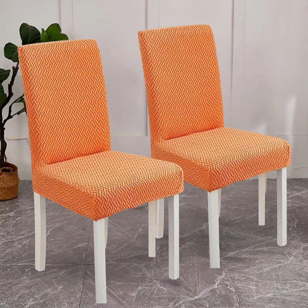 Sylva Jacquard Sammet Stretch stolsoverdrag Carvallo