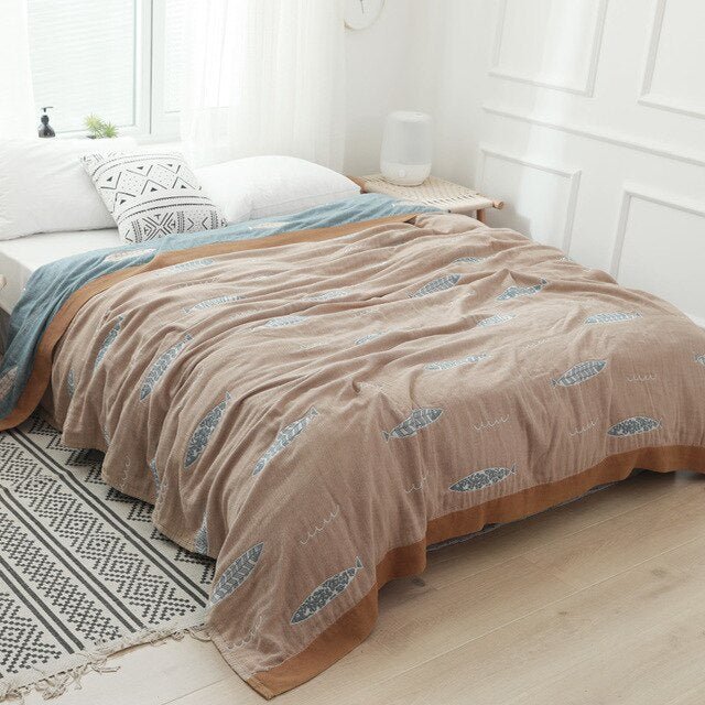 Japansk mjuk fleecefilt för mysig hemtrevnad Carvallo