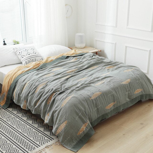 Japansk mjuk fleecefilt för mysig hemtrevnad Carvallo