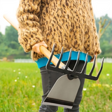 GardenMaster 2-i-1 | Tung arbetar rake hoe för jordberedning Carvallo