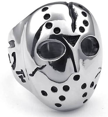 Fredag 13:e Jason Mask Ring-Jewelry for men-Hemnix-Hemnix