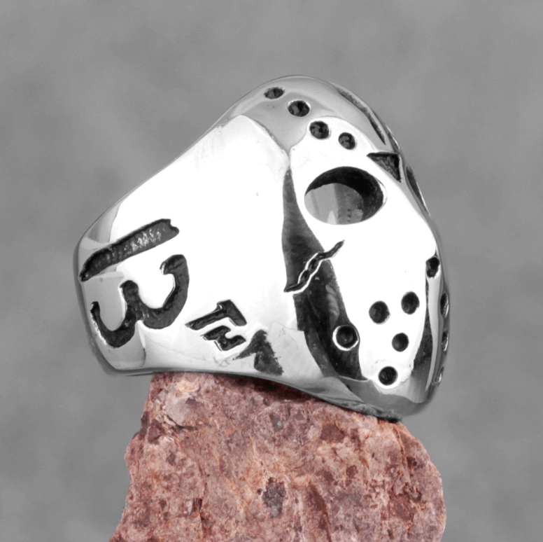 Fredag 13:e Jason Mask Ring-Jewelry for men-Hemnix-Hemnix