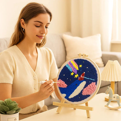 Avkopplande Stickset med olika designer Carvallo