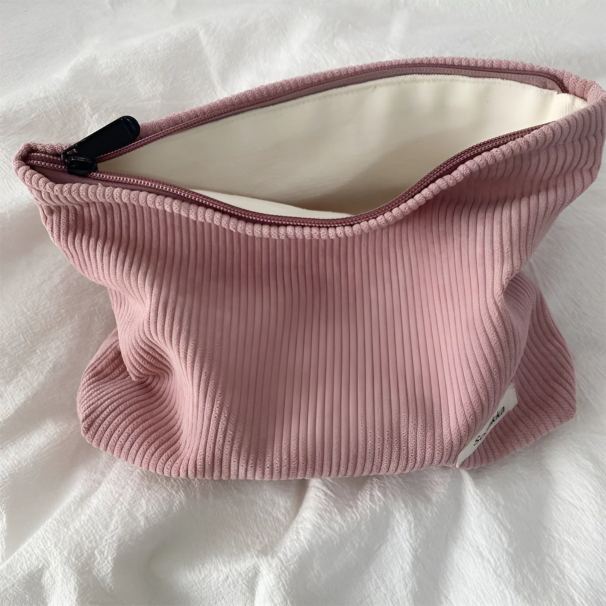 CorduroyGlam Bag - Kord Rymlig organiseringsväska för kosmetika Carvallo