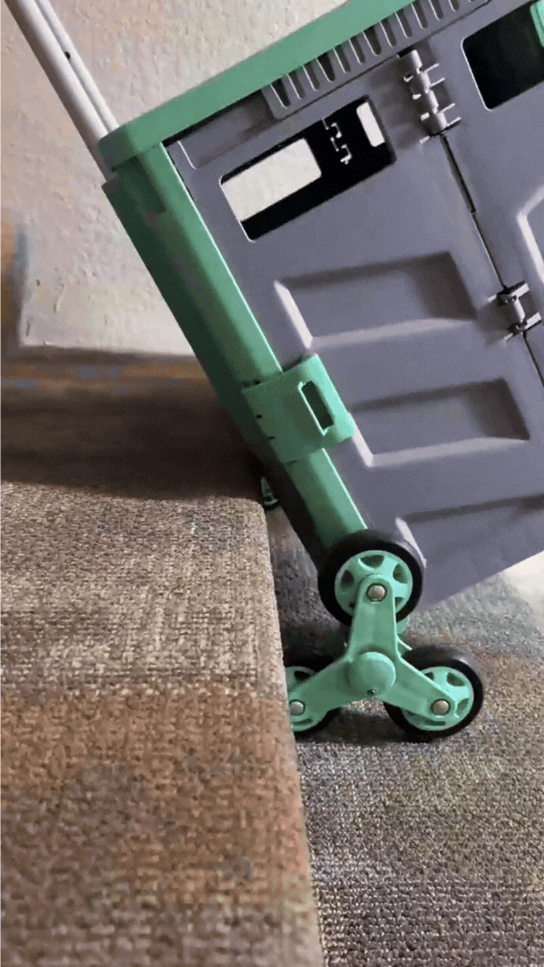 Hopfällbar Dragvagn med Trappklättrare-VaruZ-Hemnix