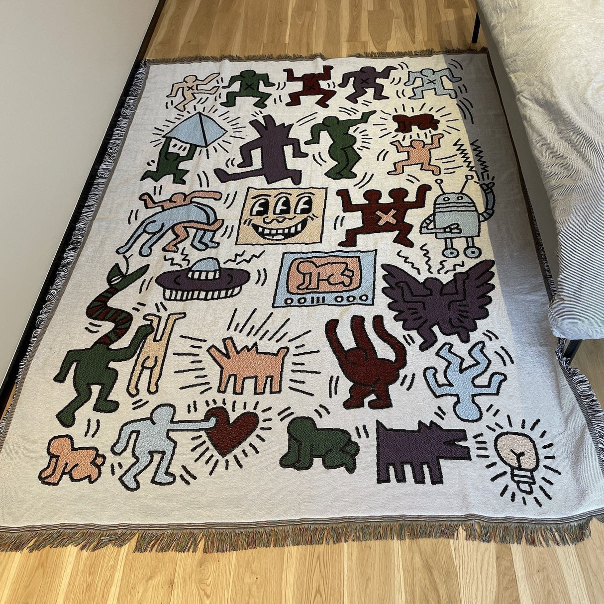 Keith Haring pusselfilt för mysig komfort Carvallo