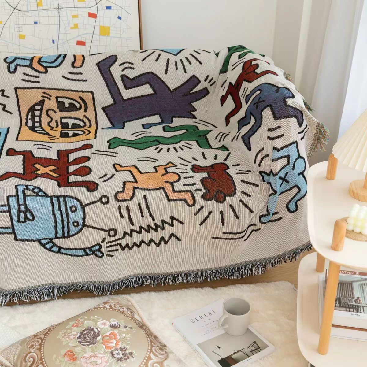 Keith Haring pusselfilt för mysig komfort Carvallo