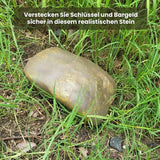 Carvallo SafeRock Secure | Förvaringsställ för nycklar och kontanter | Väderbeständig & Lurigt Äkta | För trädgård & Uteområde Carvallo