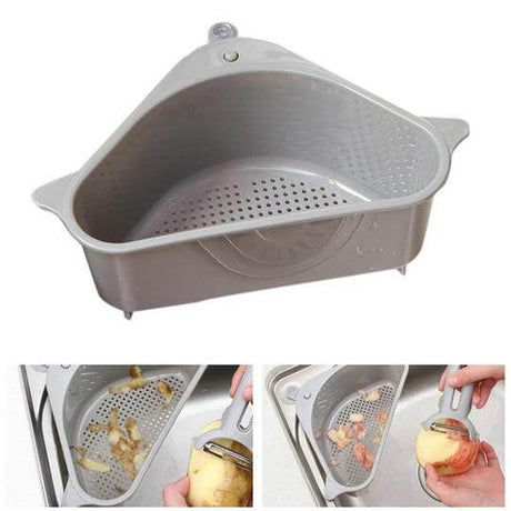 Multifunktionell hörnkorgsfilter-Kitchen-Hemnix-Grå-Hemnix