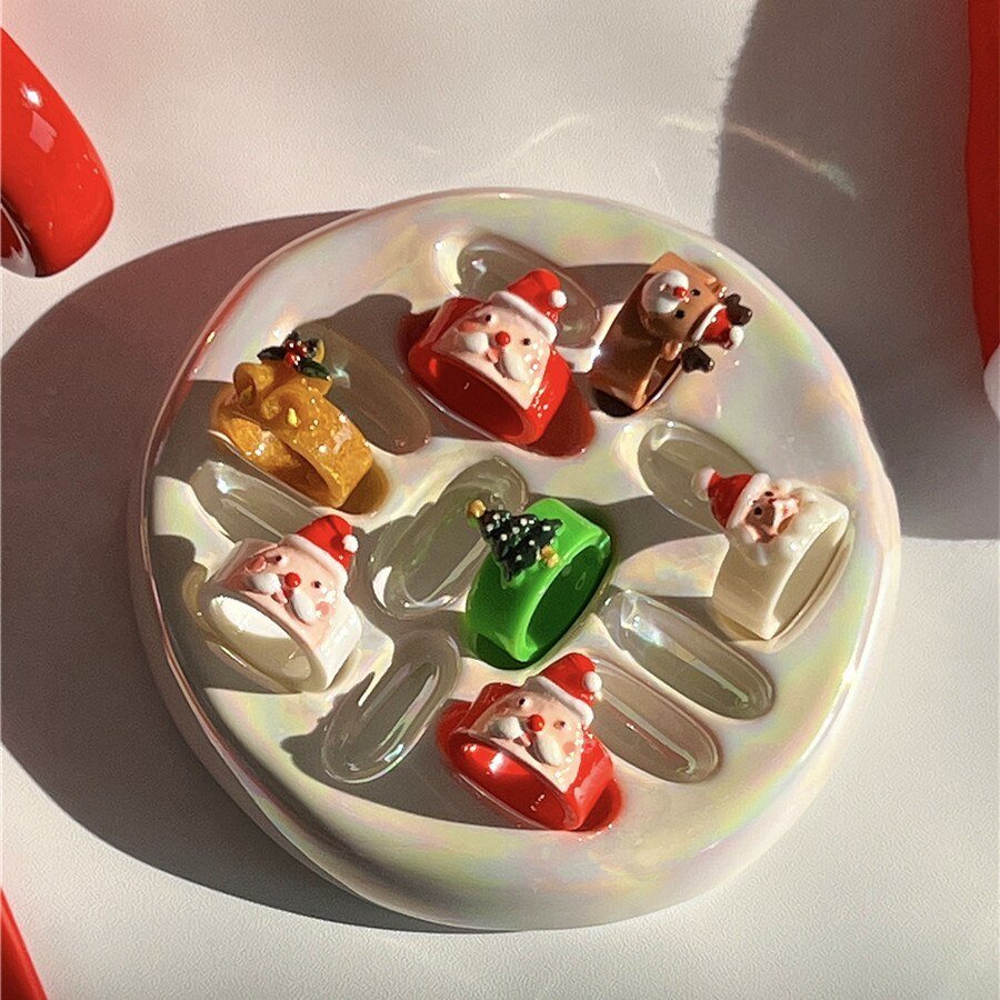 Handgjord Keramisk Dekorativ Mini Ringställsfat Carvallo