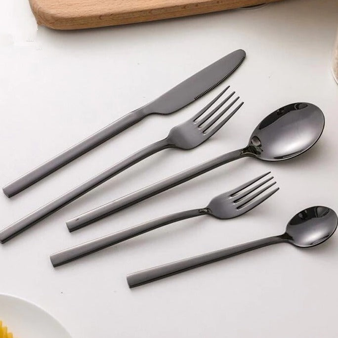 Bestickset Rostfritt Stål Modern Silver 30 delar Carvallo