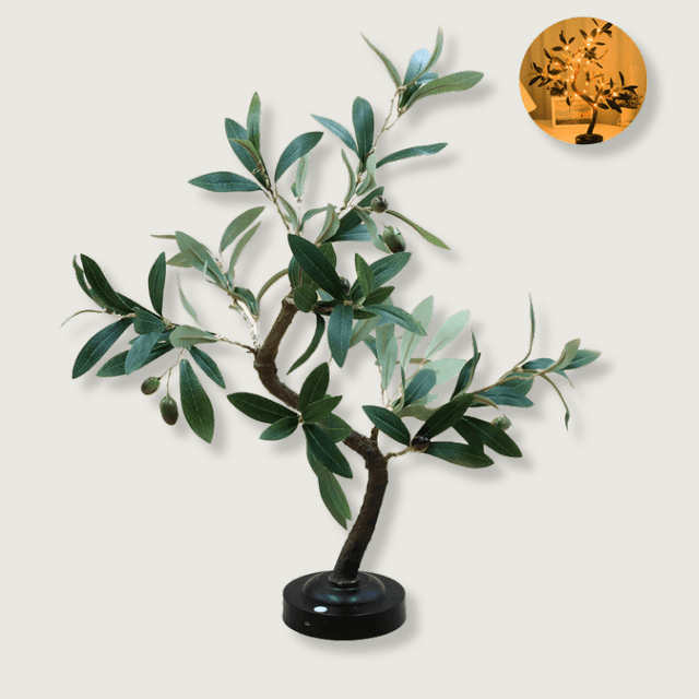 Carvallo LED Bordslampa i trädform | Touch-kontroll | USB & Batteridrift | Varmt omgivande ljus Carvallo