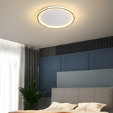 Ultra-tunn modern taklampa | Flush Mount LED för låga tak | Rund & dimbar Carvallo