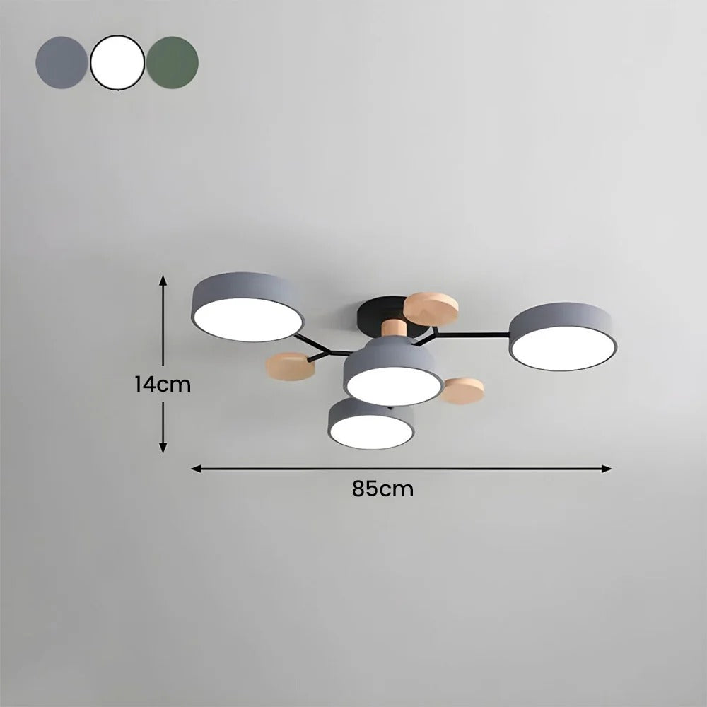 Taklampa Modern LED Flush Mount Kristallkrona Carvallo