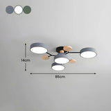 Taklampa Modern LED Flush Mount Kristallkrona Carvallo