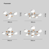 Samtida Semi-Flush LED Taklampa Carvallo