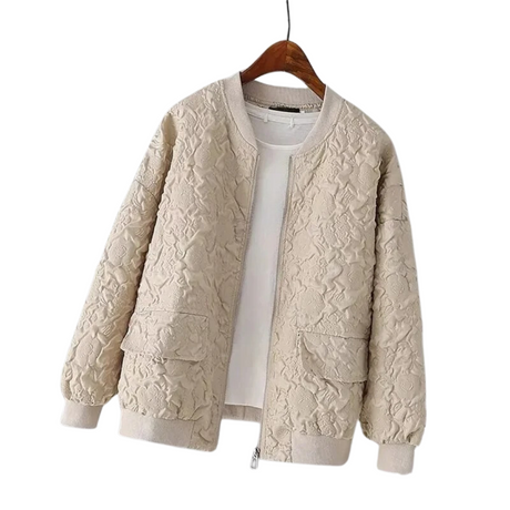 Casual jacka för damer-Hemnix-Beige-M-Hemnix