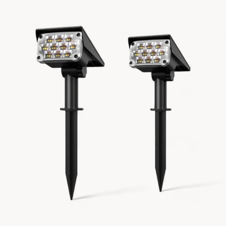 Carvallo – Trådlös LED Trädgårdsbelysning Deluxe med Automatisk On/Off Funktion Carvallo