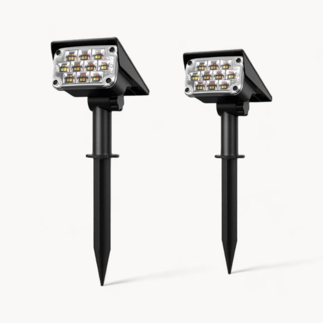 Carvallo – Trådlös LED Trädgårdsbelysning Deluxe med Automatisk On/Off Funktion Carvallo