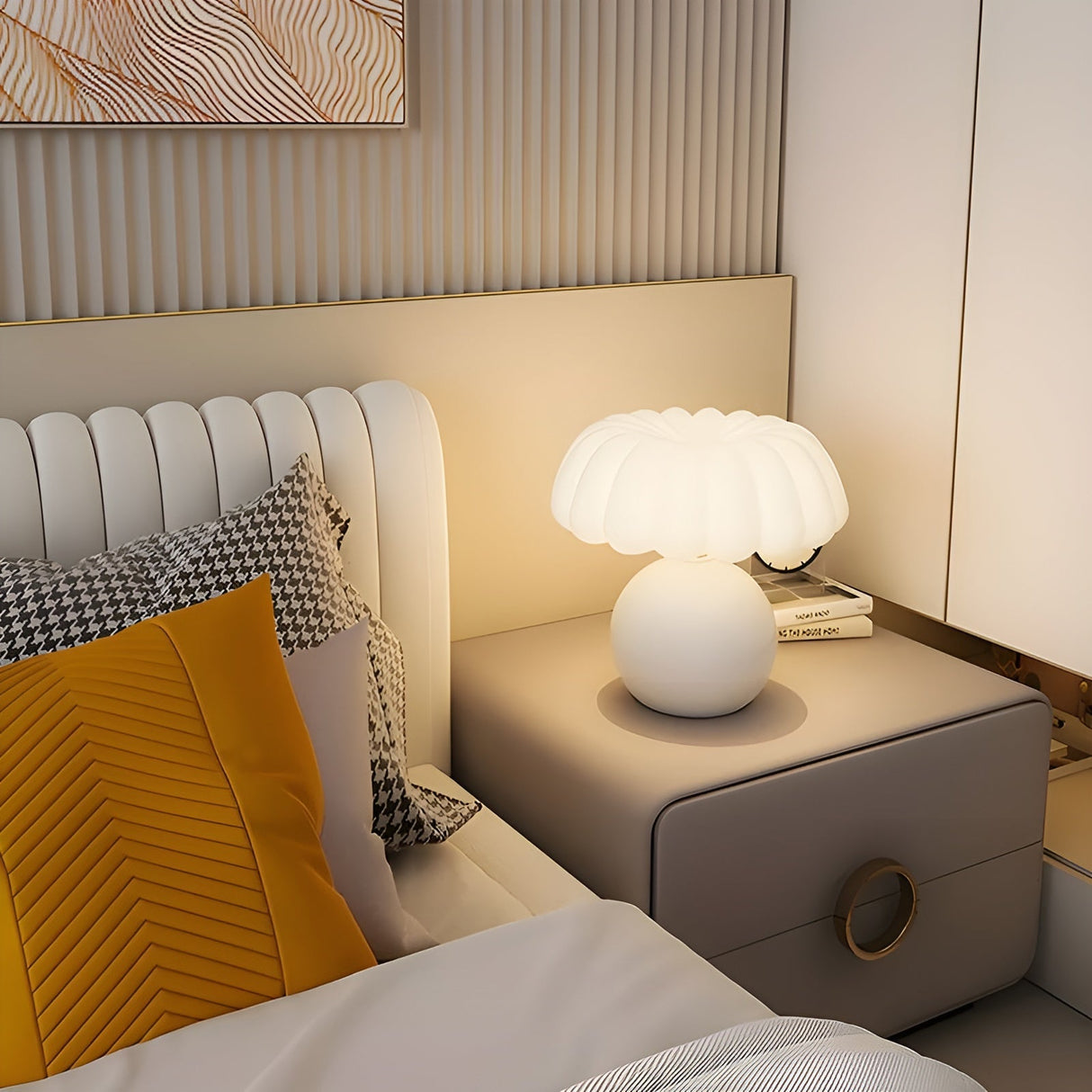 MushroomCharm Light - Bekväm ögonvänlig nattduksbordslampa för barn Carvallo