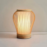 LumaBreeze – Bordslampa i Handvävd Bambulykta med Naturlig Design Hemnix