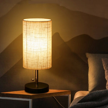 ScandiLight Bordslampa – Modern Sänglampa med USB & Touch Hemnix