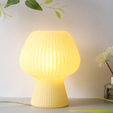 Retro Svamp Bordslampa | Glassten | Touch-kontroll med 3 Ljuslägen Carvallo