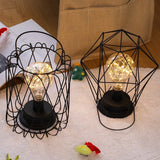 Industriell batteridriven sänglampa med färgglada pärlor Carvallo