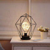 Industriell batteridriven sänglampa med färgglada pärlor Carvallo