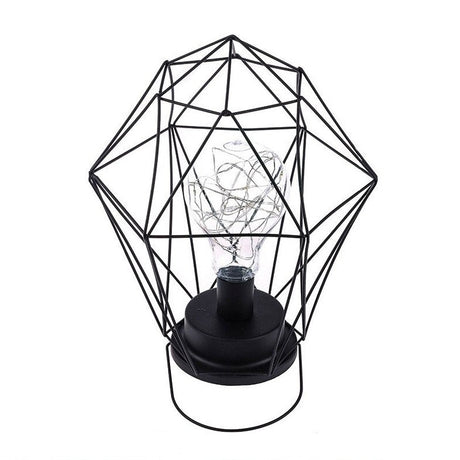 Industriell batteridriven sänglampa med färgglada pärlor Carvallo