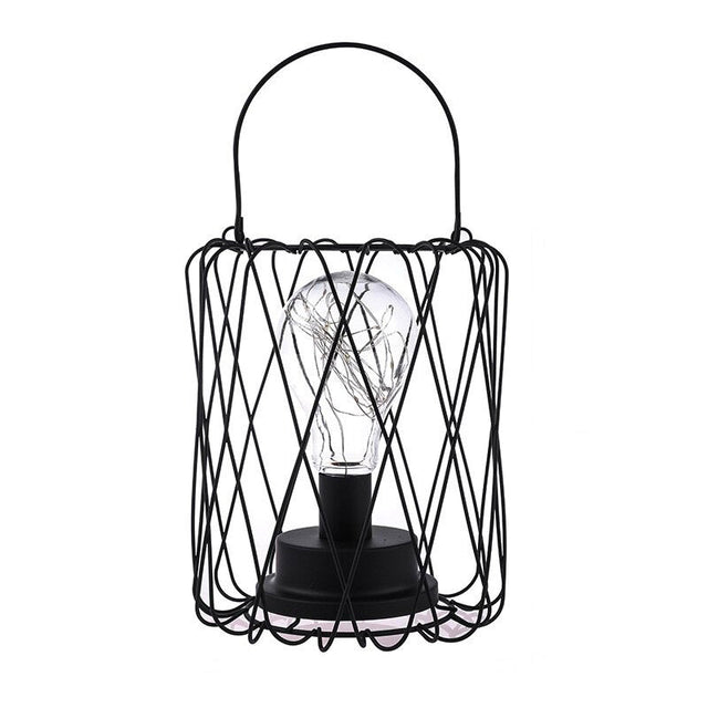 Industriell batteridriven sänglampa med färgglada pärlor Carvallo