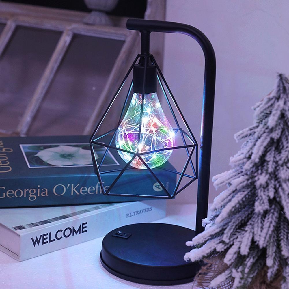 Trådlös industriell sänglamp med LED-lampa och vintage-stil Carvallo