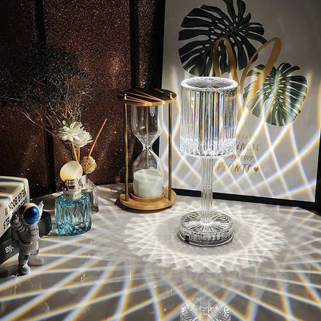 Rund diamantformad LED-nattduksbordslampa med Aluminiumkropp Carvallo