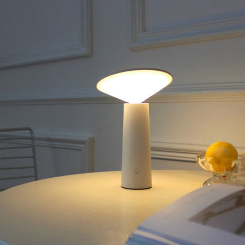 Uppladdningsbar LED Sänglampa - Elegant Bokstil Design Carvallo