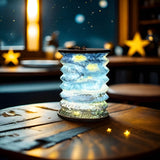 Carvallo Fällbar LED Bordslampa | USB-laddfunktion & Uppladdningsbar | Kompakt & Stilig | Stjärnhimmel-design Carvallo