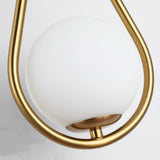 Guldfärgad metallkula väggsänglampa med USB-laddningsfunktion Carvallo