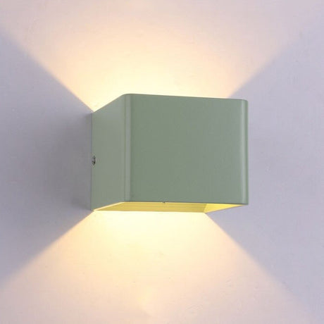 Cubic Väggsängs Lamparm LED Minimalistisk Design för Sovrum Carvallo